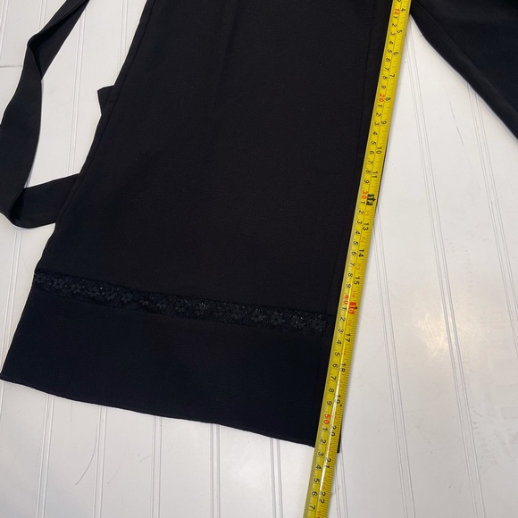 Michael Michael Kors Lace-Inset Wide-Leg Jumpsuit black Nwt NEW $195 00 Xs - Picture 4 of 7